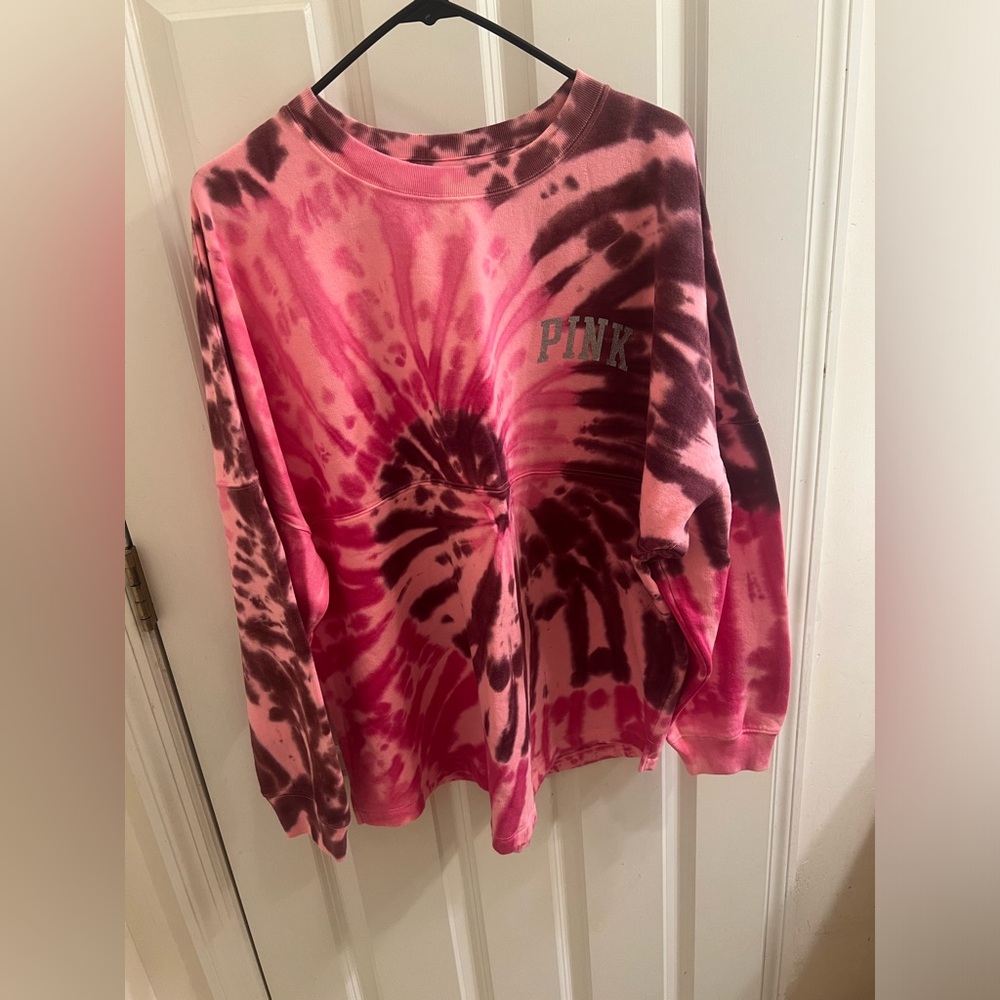 PINK Tie Dye Sweatshirt